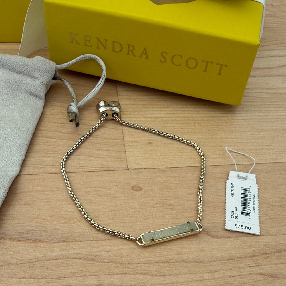 Kendra Scott Gold Chain Bracelet in Iridescent Drusy
